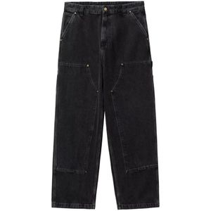 Carhartt Wip, Heren, Jeans, Zwart, Maat: M Denim,