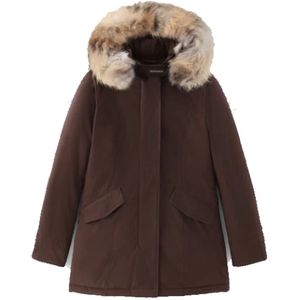 Woolrich Luxe Arctic Parka Soil , Brown , Dames , Maat: XS