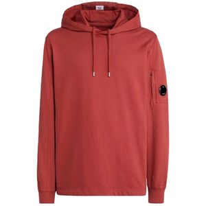 C.p. Company, Heren, Sweatshirts & Hoodies, Rood, Maat: S Katoen,