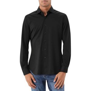 Xacus, Heren, Overhemden, Zwart, Maat: 4XL