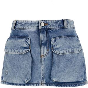 Icon Denim, Dames, Rokken, Blauw, Maat: W25 Denim,