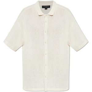 AllSaints, Heren, Overhemden, Beige, Maat: L Katoen,
