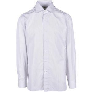 Luigi Borrelli Napoli, Heren, Overhemden, Wit, Maat: XL Katoen,