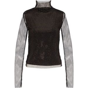 Sportmax, Dames, Tops, Zwart, Maat: M