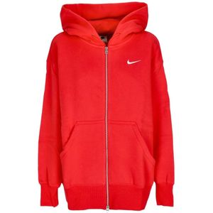 Nike, Dames, Sweatshirts & Hoodies, Rood, Maat: M Fleece,
