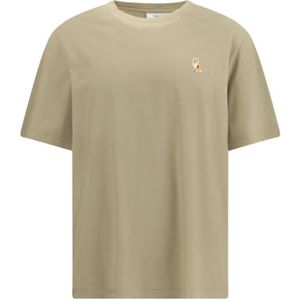 Maison Kitsuné, Heren, Tops, Beige, Maat: L