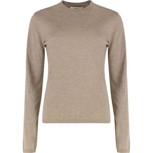 Max Mara, Dames, Truien, Beige, Maat: S Leer,