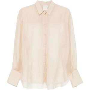 Forte Forte, Dames, Blouses & Shirts, Beige, Maat: XS Poliester,