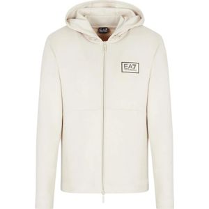 EA7 - Train Gold Label - Sweatshirt - Gebroken Wit - Polyester