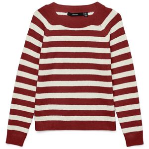 Vero Moda - Vmdoffy LS O-Neck Blouse Noos - Bordeauxrood - Trui