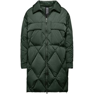 BomBoogie, Dames, Mantels, Groen, Maat: M Nylon,