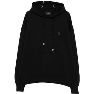 John Richmond - Zwarte Skull Hoodie - Heren - Sweatvest