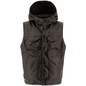 Engineered Garments, Heren, Jassen, Zwart, Maat: S Poliester,