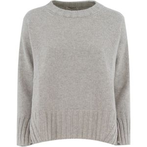 Le Tricot Perugia, Dames, Truien, Grijs, Maat: M Zijde,