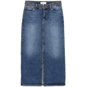 Ba&Sh, Dames, Rokken, Blauw, Maat: S Denim,