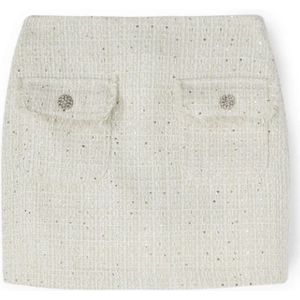 Motivi, Dames, Rokken, Wit, Maat: 2XS Tweed,