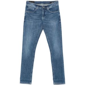 Dondup, Heren, Jeans, Blauw, Maat: W33 Denim,
