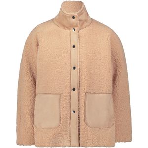 Betty Barclay - Pluche Outdoorjas - Beige - Dames - Klassiek Ontwerp