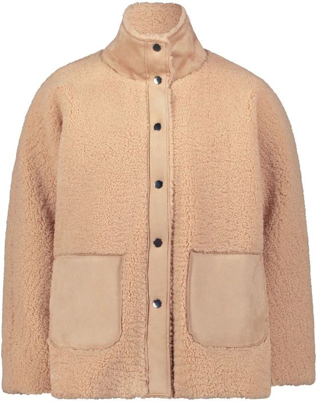 Betty Barclay - Pluche Outdoorjas - Beige - Dames - Klassiek Ontwerp