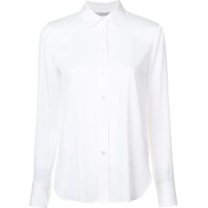 Vince, Dames, Blouses & Shirts, Wit, Maat: XS Zijde,