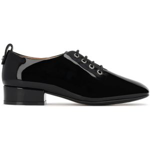 Kazar - Gelakte Veterschoenen met Hak - Zwart - Dames