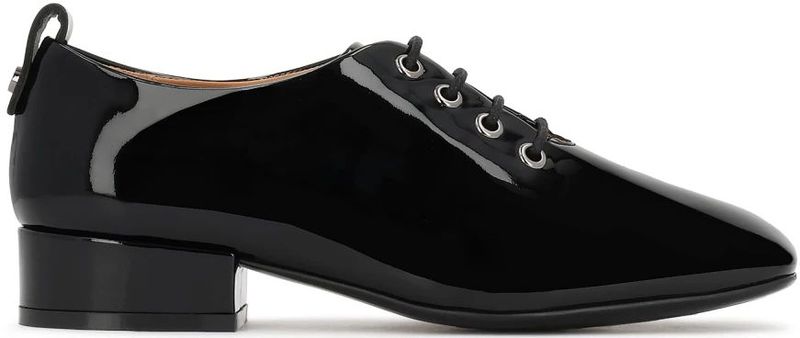 Kazar - Gelakte Veterschoenen met Hak - Zwart - Dames