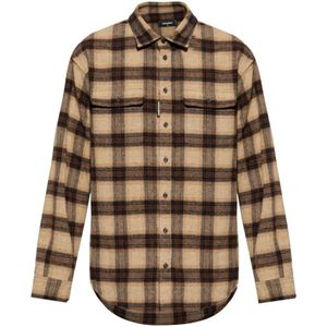 Dsquared2, Heren, Overhemden, Veelkleurig, Maat: S