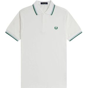 Fred Perry, Heren, Tops, Wit, Maat: L Katoen,