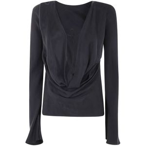 By Malene Birger, Dames, Tops, Zwart, Maat: S