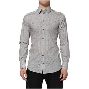 Dolce & Gabbana - Sicilia Slim Fit - Overhemd - Grijs - Katoen