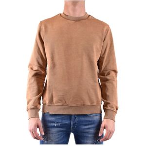 Paolo Pecora, Heren, Sweatshirts & Hoodies, Bruin, Maat: L Katoen,