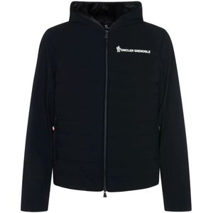 Moncler, Heren, Jassen, Zwart, Maat: S