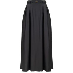 Elisabetta Franchi, Dames, Rokken, Grijs, Maat: XS Viscose,