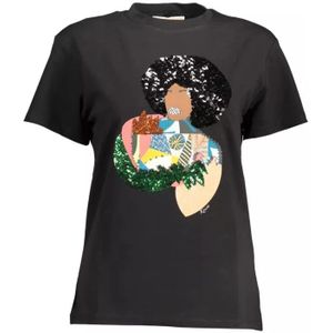 Kocca, Dames, Tops, Zwart, Maat: S Katoen,