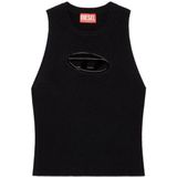 Diesel, Dames, Tops, Zwart, Maat: L