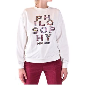 Philosophy di Lorenzo Serafini, Dames, Sweatshirts & Hoodies, Wit, Maat: XS Katoen,
