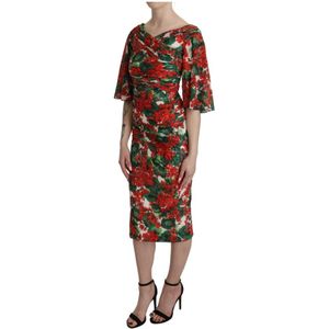 Dolce & Gabbana - Floral Jersey Dress - Multicolor - Midi Dress
