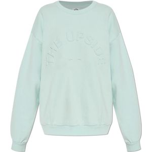 The Upside, Dames, Sweatshirts & Hoodies, Groen, Maat: XS Katoen,