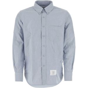 Thom Browne, Heren, Overhemden, Blauw, Maat: S Katoen,