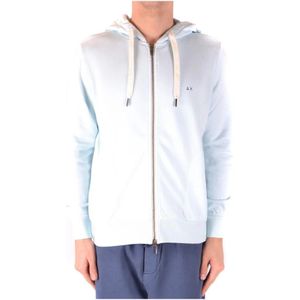 Sun68, Heren, Sweatshirts & Hoodies, Blauw, Maat: S