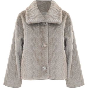 Kocca, Dames, Jassen, Beige, Maat: L Poliester,