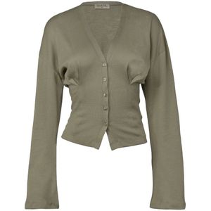 Guaja., Dames, Blouses & Shirts, Groen, Maat: S