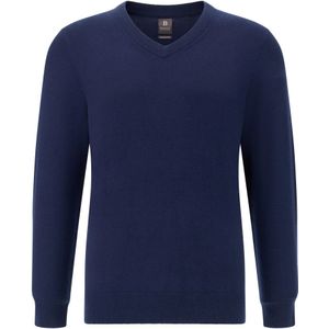 Boggi Milano - Cashmere Blend V Neck - Vest - Blauw