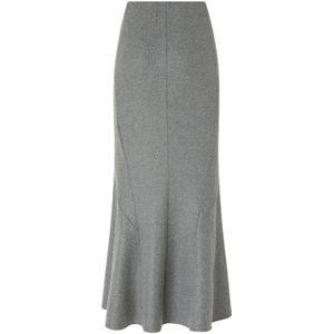 Pinko - Midi Gebreide Rok - Grijs - Dames