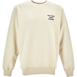 Drole de Monsieur, Heren, Sweatshirts & Hoodies, Beige, Maat: XL Katoen,