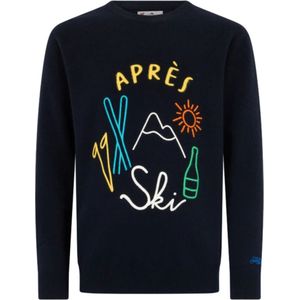 MC2 Saint Barth, Heren, Truien, Blauw, Maat: 2XL Wol,