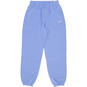 Nike, Dames, Broeken, Paars, Maat: M Fleece,