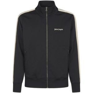 Palm Angels, Heren, Sweatshirts & Hoodies, Zwart, Maat: M