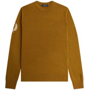 Fred Perry, Heren, Sweatshirts & Hoodies, Bruin, Maat: XL