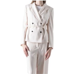 Weekend Max Mara, Dames, Jassen, Beige, Maat: S Wol,